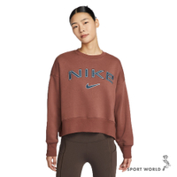 【下殺】Nike 刷毛長袖上衣 女裝 寬鬆 可可【運動世界】FV7675-218