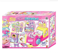 Sanrio my melody, Kurumi, hello kitty,布丁狗人物貼紙機 女孩手作DIY玩具製作套組 兒童聖誕禮物 兒童生日禮物 61295