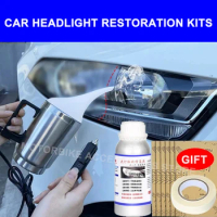 Car Headlight Restoration Polishing Kits Liquid Evaporator Polymer Headlamp Scratch Remover Repair Car Headlight Renovation Tool