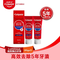 高露潔 OPTIC WHITE光感．白 2% Luminous 高效煥白牙膏85gX2入
