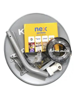 Parabola mini odu 45 cm kuband paket receiver nex parabola PAKET 45CM NEX KUNING DISH KVISION