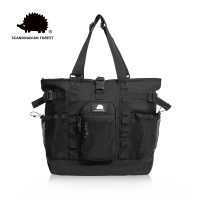 【SCANDINAVIAN FOREST 北歐小刺蝟】雙11 229幻影騎士托特包(黑色)