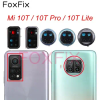 Main Camera Glass For Xiaomi Mi 10T Lite Pro 5G Rear Back Camera Lens Glass Cover With Frame Holder Bezel Mi10t Pro Replacement