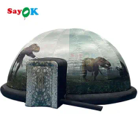 SAYOK Inflatable Dinosaurs Planetarium Dome Tent Inflatable Planetarium Projection Dome for Kids School Teaching Astronomical