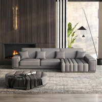 Italian Nordic Sofa Lounge Recliner Lazy Nordic Bedroom Sectional Couch Sofas Leather Patio Moveis Para Casa Home Furniture DWH