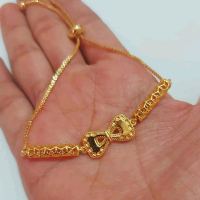 gelang serut lapis emas import