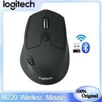 Logitech M720 Triathlon Multi-Device Wireless Mouse Bluetooth USB Unifying Receiver 1000 DPI OS 8 Buttons For Laptop PC Mac iPad