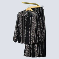 one set setelan rayon wanita SET KEMEJA CELANA KULOT BUNDLING CELANA DAN BAJU ONE SET KULOT Rayon Mo