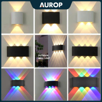 12leds Lampu Dinding Led Outdoor Minimalis Hias Taman Lampu Tembok Anti Air Lampu Dinding Rumah Ruan