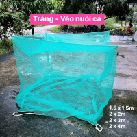 Vèo tráng nuôi cá, nuôi ốc, có nắp đậy, mắt lưới 4li nhiều kích cỡ 4 x 4m,4 x 8m,3 x 3m, 3 x 8m,2 x 
