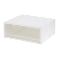 SOPPROT 組合式抽屜盒, 透明白色, 51x46x20.5 公分