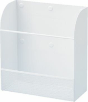 LIHIT LAB. 白色磁吸式鐵製置物盒-L*直式(A-7453-0 )