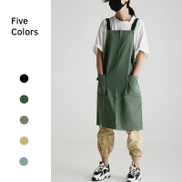 日式風格帆布圍裙 (防潑水) /  工作圍裙 /咖啡圍裙 (共三色)