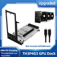 Upgraded TH3P4G3 Thunderbolt-compatible GPU Video Card Dock Laptop to External Graphic Card for Notebook PD 60W 40Gbps