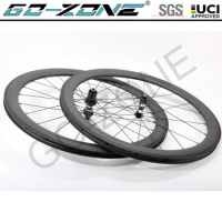 700c Carbon Wheelset 26mm U Shape Rim Brake Straight Pull DT 350 UCI Approved Carbon Road Rim Brake Wheels