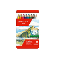 CARAN d'ACHE 瑞士卡達 PABLO 專家級油性色鉛 12色 /盒 666.312