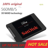 SanDisk SSD Solid State Disk Ultra 3D Internal 1tb 2tb SATA III HDD Hard Disk Drive 500gb 560MB/s For Notebook PC Desktop