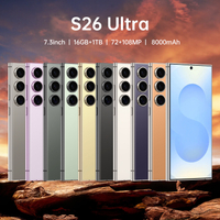 รุ่นใหม่ S26 Ultra ศัพท์มือถือ 7.3 สมาร์ทโฟนหน้าจอใหญ่พร้อมปากกาในตัว ระบบแอนดรอยด์ ขายดี