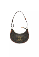 CELINE 二手 Celine Mini Triomphe 塗層帆布 Ava 單肩包