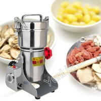 Chinese Medicine Grinding Machine 2300W Household Food Grinder Stainless Steel Medicinal Material Crusher