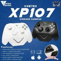 VortexSeries XP107 Wireless Gamepad Controller Gyro, Turbo, Trigger Lock Black