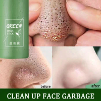 Green Tea Mask Stick Deep Remove Blackhead Acne Blemish Clean Purify Mud Shrink Pore Oil Control Brighten Korean Skin Glow Care
