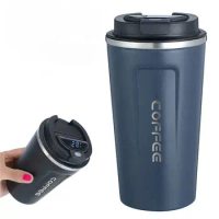 510ml Smart Coffee Tumbler Stainless Steel Cold Hot Thermos Cup with Intelligent Temperature Display Portable Travel Mug