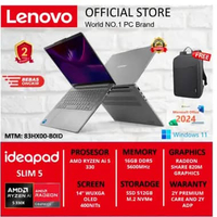 LENOVO IDEAPAD SLIM 5 RYZEN AI 5 330 RAM 16GB SSD 512GB 14" WUXGA OLED WIN 11 + HOME 24