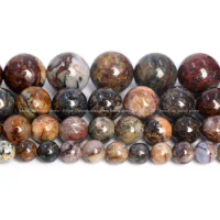 High Quality Natural Pietersite Stone Beads Grade AAA Round Loose Beads For Jewelry Making Crafts DIY
