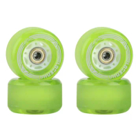 LOSENKA Frosted Surface Skate Board Wheel with 70Mm Diameter Skateboard Rodas 82A Long Drift Board Accessories,4Pcs with Bearing
