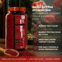 Pakan Pelet Makanan Ikan Mas Koki Koi Extreme Red 350 gr - IKANESIA 2 MM FLOATING