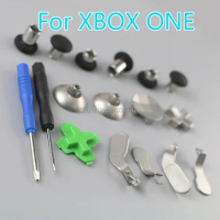 5sets Replacement Full Set Joystick Caps DIY Kit Button Paddles For XBOX One Elite Gamepad Joystick Controller Repair Part