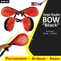 Target double bow black mitt tendangan taekwondo kick pecing padmerah