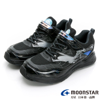 【MOONSTAR 月星】童鞋炫技者水系列-2E寬楦競速鞋(黑)