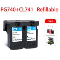Compatible Refillable Ink Cartridge For Canon PG740 CL741 Pixma MX337 MX377 MX397/MX437/MX477/MX517 MX527 MX537 TS5170 Printer