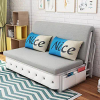 Sofa Bed Foldable Bed Dual-use Push-pull Living Room Double Small Apartment Balcony Single and Double Folding Storage Bed
