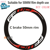 FFWD Wheel Stickers for 50mm Pvc Rim MTB Road Bike reflective bike sticker For Wheel Наклейка На Велосипед
