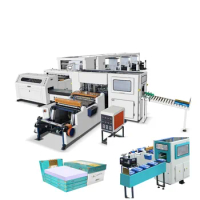 High Speed A4 and A3 Paper Cutter School Exercise Notebook A4 Paper Manufacturing Machine Packaging Machine Integration