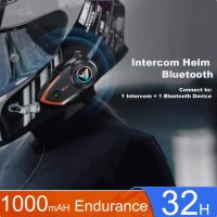 BerkahMall Jakarta Kebidumei Intercom Helm Bluetooth Headset 2 Riders Music IP67 1000mAh - Y80 2X