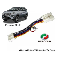 Perodua ARUZ  ByPass Kabel Kereta Car Cable Video In Motion TV Free Socket