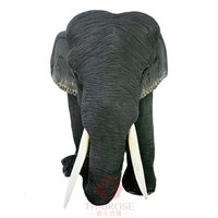 泰國木雕象擺件實木大象客廳裝飾品 配對招財鎮宅風水擺件送禮品1入