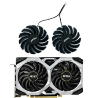 2pcs 87mm PLD09210S12HH 1660 SUPER GPU Fan for MSI GeForce GTX 1660 SUPER 1660Ti RTX 2060 VENTUS XS OC Cooling Graphics Card Fan