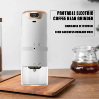 Coffee Grinder Electric Espresso Coffee Bean Grinder Stainless Steel Automatic Portable Rechargeable Coffee Mill