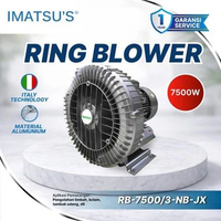 IMATSU'S Ring Blower 7.5KW 10HP 380V Side Channel Blower Air Pump Aerator Tambak Kolam Ikan IPAL Wat