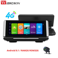 7.0 Inch IPS Touch GPS Navigator Android 8.1 DVR Camera 4G Full HD1080P 2G RAM 16G WIFI Dual Len Dashboard Camera Video Recorder