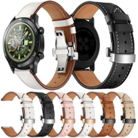 Genuine Leather Strap For Realme Watch S 2 Pro Wristband Band For Fossil Gen 20mm 22mm Smartwatch Watchband Bracelet Accessories