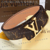 【宜家良品百貨】臺灣熱賣 快速 LV皮帶男真皮腰帶新款百搭字母真皮格紋商務字母平滑扣牛仔褲88