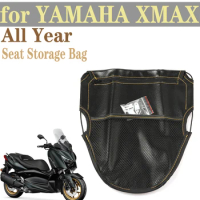 For YAMAHA XMAX300 XMAX X MAX 300 400 250 125 Motorcycle Scooter Seat Bag Under Seat Organizer Document Small Object Storage Bag
