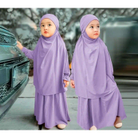GAMIS ANAK USIA 3- 12 THN ALINE kid Warna Lilac