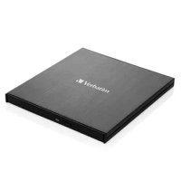 For Verbatim BDR Burner External Slimline Ultra HD 4K Blu-Ray Writer Portable Blu Ray Disc Drive USB Type C Support 100GB Mdisc